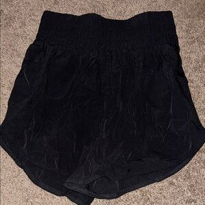 Black High-Waisted Shorts